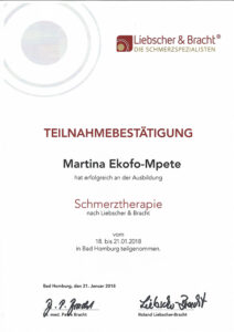 Martina Ratzel Schmerztherapie