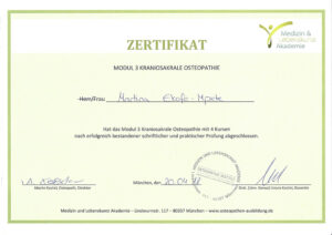 Martina Ratzel Kraniosakrale Osteopathie